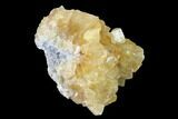 Lustrous Yellow Calcite Crystal Cluster - Fluorescent! #146641-1